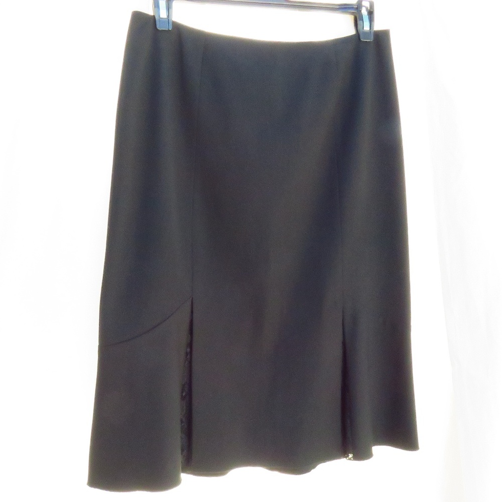 Nine West Black Lace Tulip Pencil Skirt